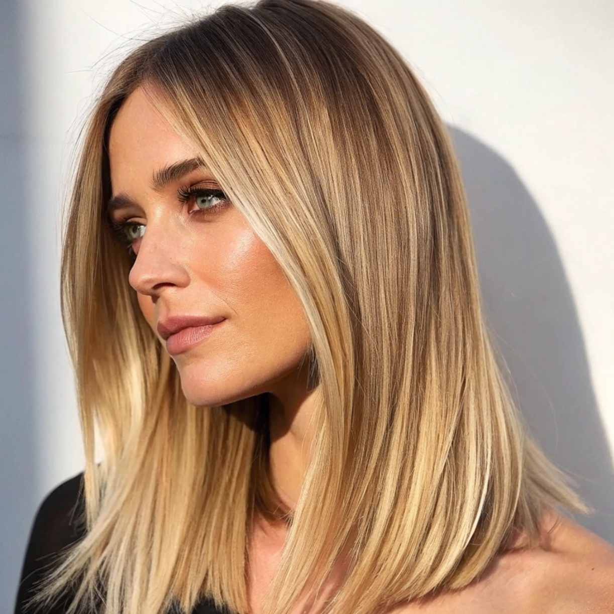 Cabelo liso loiro​